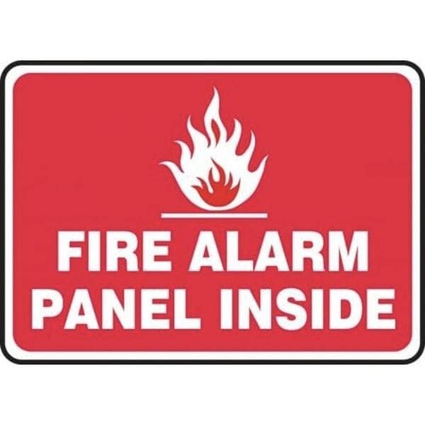 Accuform SAFETY SIGN FIRE ALARM PANEL INSIDE MEXG512VA MEXG512VA - main